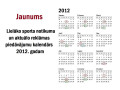 Sporta notikumu kalendārs 2012.gadā un aktuālie reklāmas piedāvājumi