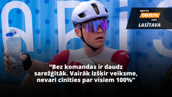 Skujiņš par Parīzes 5. vietas nozīmi un šoferu attieksmi pret riteņbraucējiem
