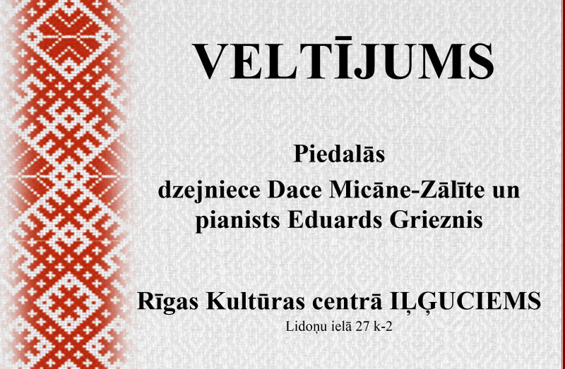 Latvijas Republikas Neatkarības atjaunošanas dienas koncerts “Veltījums” kultūras centrā “Iļģuciems”