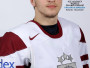 Latvijas hokeja valstsvienības uzbrucējs Kaspars Saulietis
