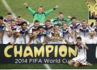 Foto: Vācijas izlase priecājas par pasaules čempionu titulu