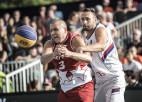 3x3 basketbola Eiropas čempioni latvieši un pasaules čempioni serbi Ventspilī
