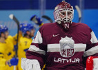 Krastenbergam <i>konfekte</i>, Latvija OS hokeja turnīru sāk ar zaudējumu