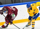 Latvijas U18 izlase PČ sāk ar šokējošu Zviedrijas apspēlēšanu