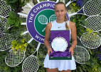 Latvijas jaunā tenisiste Bērziņa iegūst otro vietu Vimbldonas U14 turnīrā