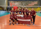 Latvijas U-16 volejbolistes EČ kvalifikāciju sāk ar uzvaru