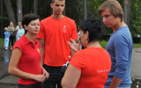 Foto: "Nike Riga Run 2011"  treniņš Mežaparkā