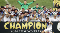 Vācijas izlase priecājas par pasaules čempionu titulu
