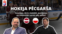 Pirmās emocijas: hokeja Pēcgarša pēc Latvijas spēles pret Poliju