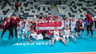 Latvijas U20 volejbolisti Eiropas meistarsacīkšu kvalifikācijā pārspēj Igauniju