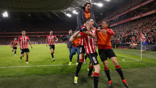 Bilbao dominē <i>atlētu</i> duelī un trešo reizi pēdējās piecās sezonās sasniedz kausa finālu
