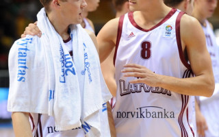 Foto: Latvija zaudē Serbijai