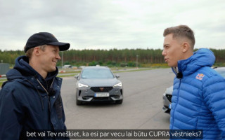 Video: Sesks bravūrīgi izaicina autosporta zvaigzni Ekstromu uz derībām