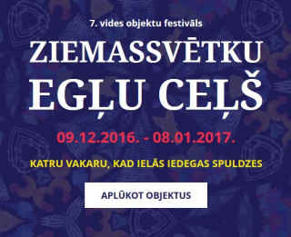 Iedzīvotājus aicina apmeklēt vides objektu festivālu „Ziemassvētku egļu ceļš 2016”