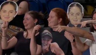 Video: Ostapenko fanes nokļūst TV ekrānā