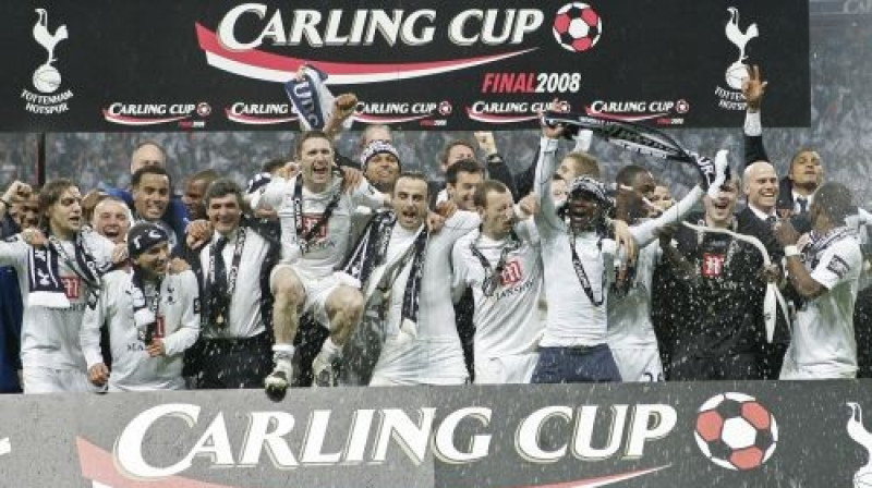 2008. gada Anglijas Līgas kausa ieguvēja ''Tottenham''
Foto: Professional Sport