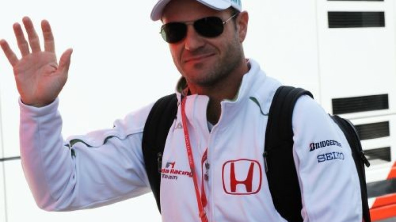 Rubens Baričello vēl vienu gadu brauks 
"Honda" komandā
Foto: AFP