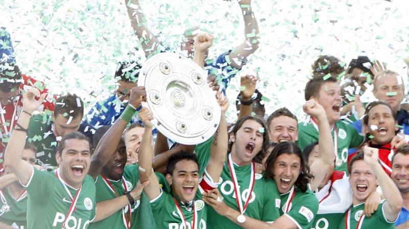 "Wolfsburg" līksmo!
Foto: AP