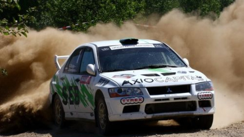 Jānis Vorobjovs/Guntars Zicāns (''Mitsubishi EVO VII''). Autors: Fotoaģentūra "4rati".