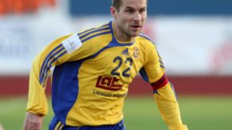 Deimants Bička vēl "Ventspils" formā
Foto: Romāns Kokšarovs, Sporta Avīze, f64