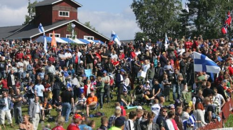 Somijas rallijs izceļas ar to, ka katru gadu to apmeklē ļoti daudz rallija līdzjutēju
Foto: www.nesteoilrallyfinland.fi