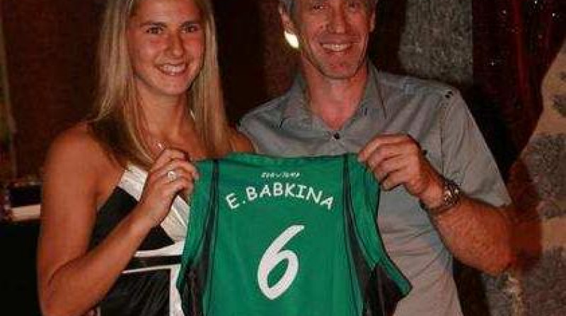 Elīna Babkina 17. septembrī saņēma "Challes basket" kreklu
Foto: Challes basket