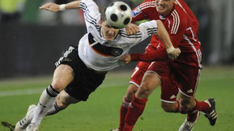 Epizode no 1. apļa spēles starp Vāciju un Krieviju
Foto: AFP