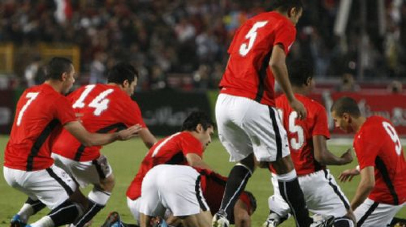 Pēdējo divu turnīru uzvarētāji - Ēģiptes futbolisti 
Foto: AP/Scanpix
