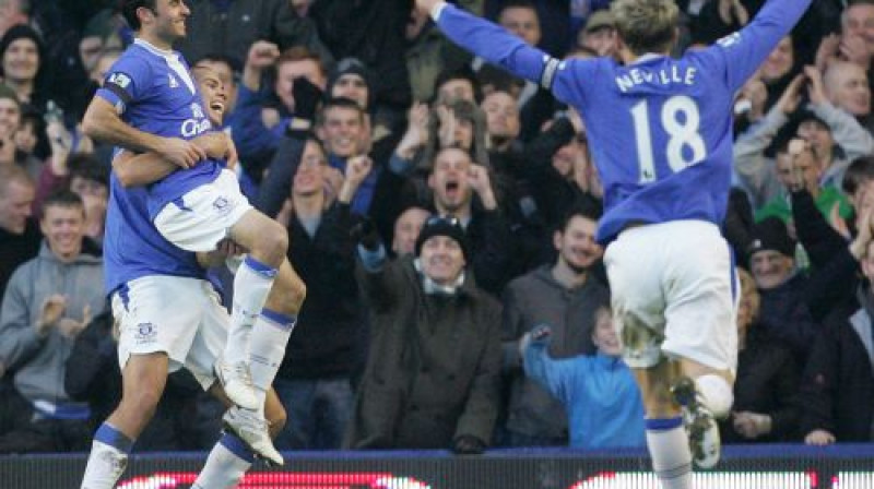 "Everton" svin vārtu guvumu
Foto: AP/Scanpix