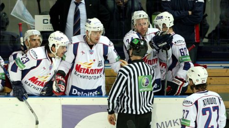 Magņitogorskas ''Metallurg'' hokejisti
Foto: championat.ru