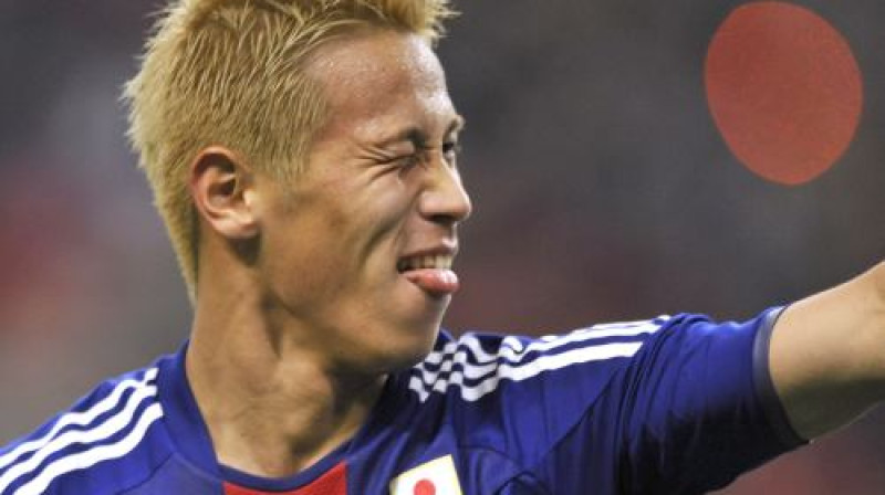 Viens no Japānas izlases līderiem - Keisuke Honda
Foto: AFP/ Scanpix