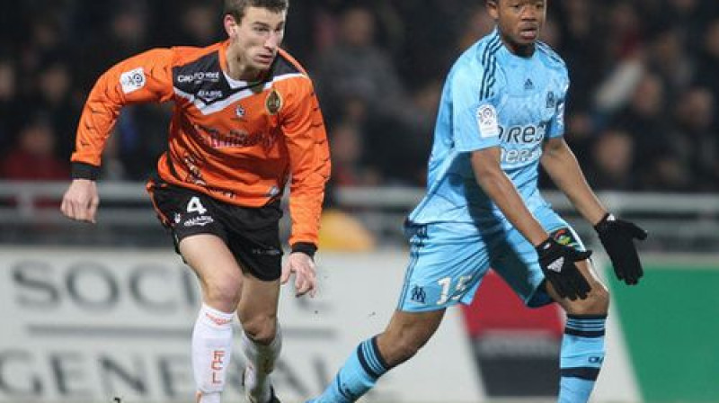 Lorāns Koscjelnijs un Žordāns Ajevs (Marseille)
Foto: AFP/Scanpix