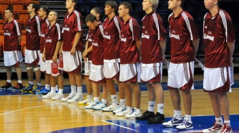 Latvijas basketbola izlase 
Foto: Romualds Vambuts, Sportacentrs.com