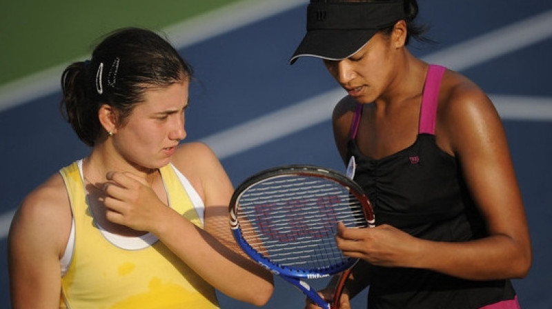 Anastasija Sevastova un Anne Kjotavonga
Foto: AP/Scanpix