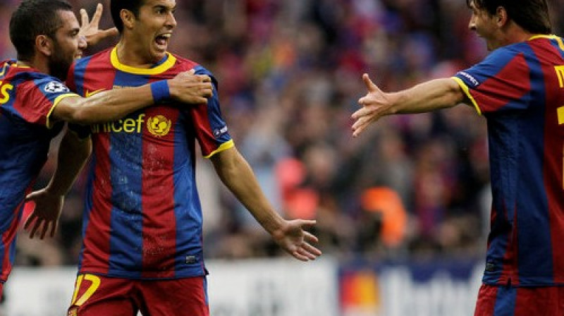 "Barcelona" futbolisti laimīgi
Foto: AP/Scanpix