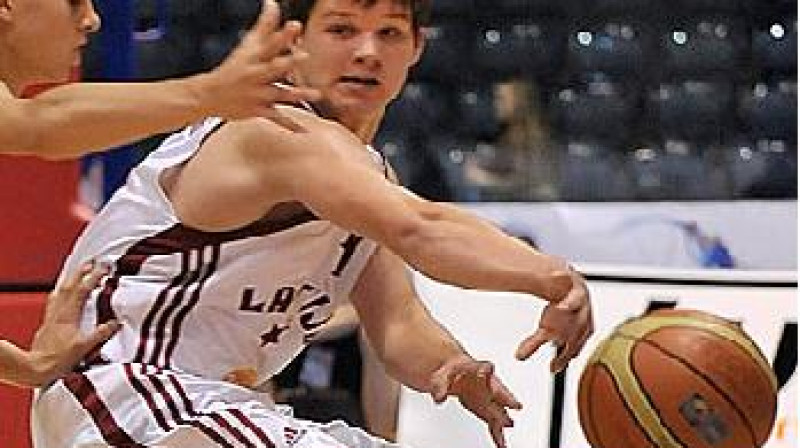 Latvijas kadetu izlases saspēles vadītājs Jorens Duļevskis.
Foto: fibaeurope.com