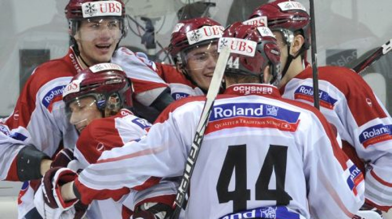 "Dinamo" jaunie hokejisti arī šoreiz guva vārtus
Foto: AP/Scanpix