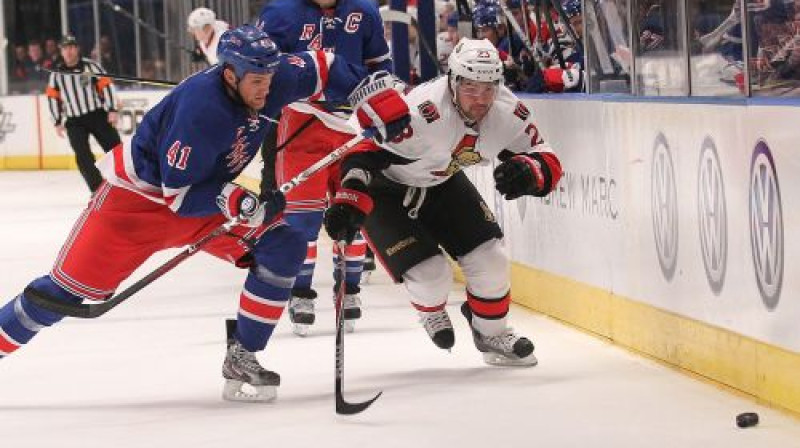 Kaspars Daugaviņš spēlē pret "Rangers"
Foto: AP/Scanpix