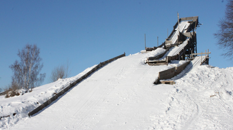 Tāds šis tramplīns izskatās šobrīd...

Foto: Ketija Nuķe