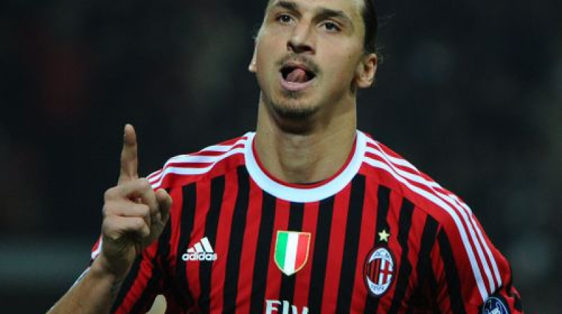 Zlatans Ibrahimovičs vēl "Milan" kreklā
Foto: AP/Scanpix