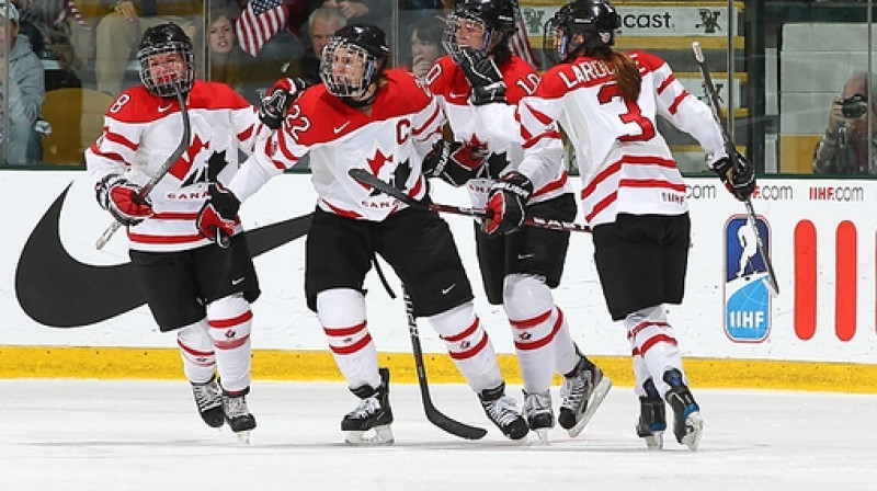 Kanādas hokejistes
Foto: Andre Ringuette/HHOF-IIHF