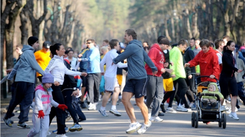 "Nordea" Rīgas maratona treniņš Mežaparkā