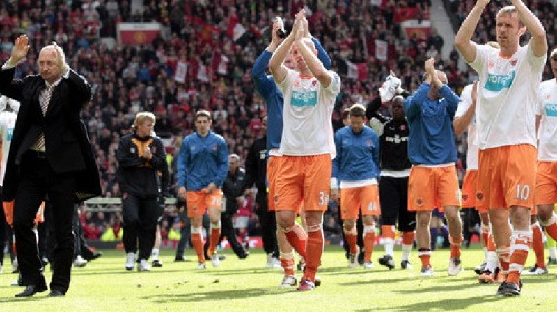 "Blackpool" gandrīz tieši pirms gada, pametot Premjerlīgu
Foto: AP/Scanpix