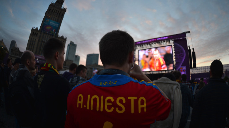 Spānijas komandas fans
Foto: AFP/Scanpix