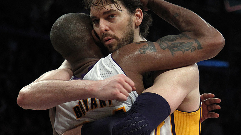 Kobe Braients un Pau Gaols
Foto: AP/Scanpix