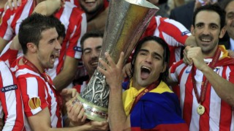 Eiropas līgas pašreizējā uzvarētāja Madrides "Atletico"
Foto: AFP/Scanpix
