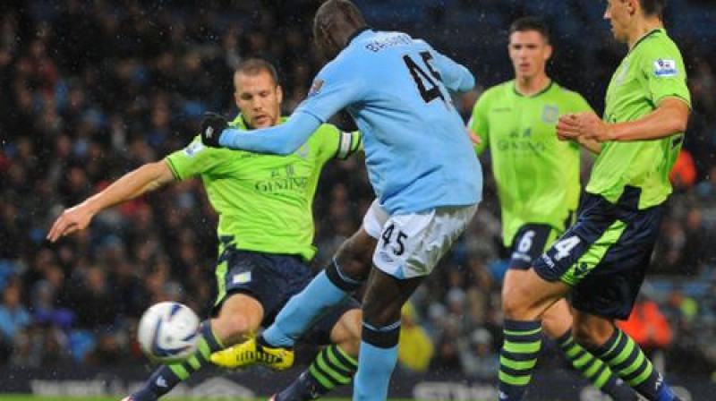 Mančestras "City" uzbrucējs Mario Balotelli
Foto: AFP/Scanpix