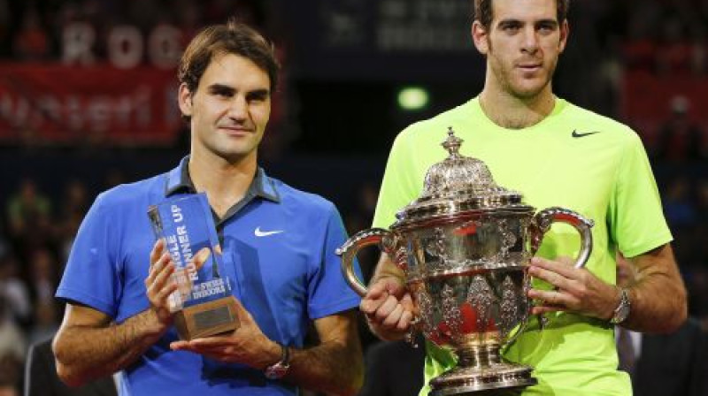 Rodžers Federers un Huans Martins Del Potro
Foto: AFP/Scanpix