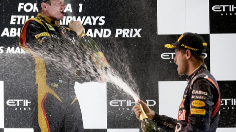 Kimi Raikonens un Sebastians Fetels
Foto: AP / Scanpix