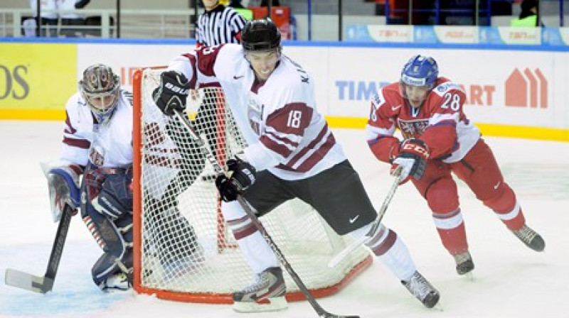 Ivars Punnenovs atvairīja 36 no 40 pretinieku metieniem.
Foto:  Richard Wolowicz/HHOF-IIHF Images